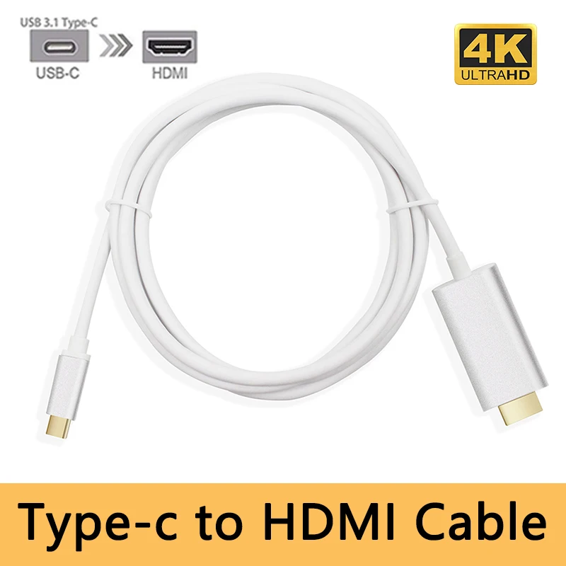 Кабель переходник с USB 3 1 типа C на HDMI штырь для MacBook2016 Huawei Matebook Smasung S8 8 м цвет
