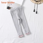 Bear Leaderдетские штаны; Леггинсы; Брюки для девочек; Леггинсы для девочек; Эластичные дышащие Мягкие штаны с принтом для маленьких мальчиков и девочек