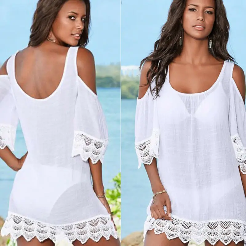 

Plus Size Women Beachwear Swimwear Bikini Beachwear Cover Up Kaftan Summer Dress