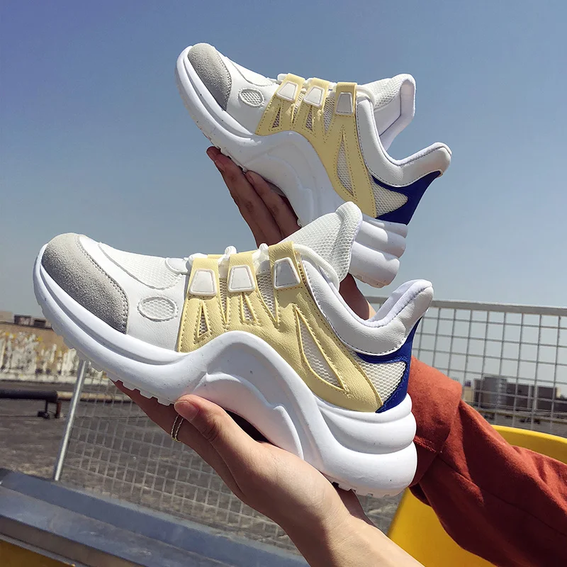 QWEDF бренд 2019 дышащая сетчатая женская повседневная обувь вулканизированные