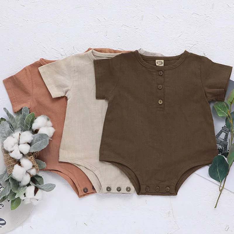 2020 Новая летняя детская одежда комбинезон для новорожденного малыша 0 24 месяцев