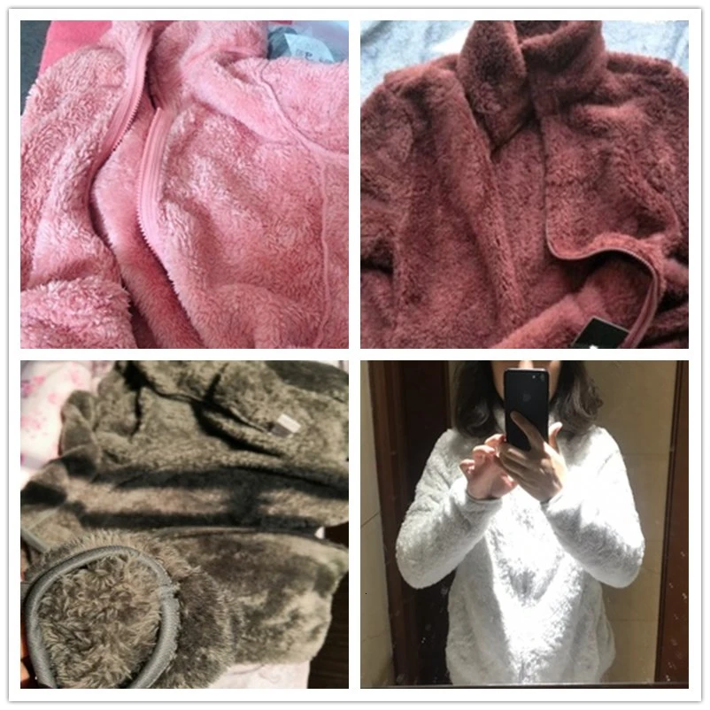 Autumn Winter Fleece Jacket Men Women Coral Velvet Warm Liner Coat Thermal Windproof Outdoor Hiking Climbing Sport | Спорт и