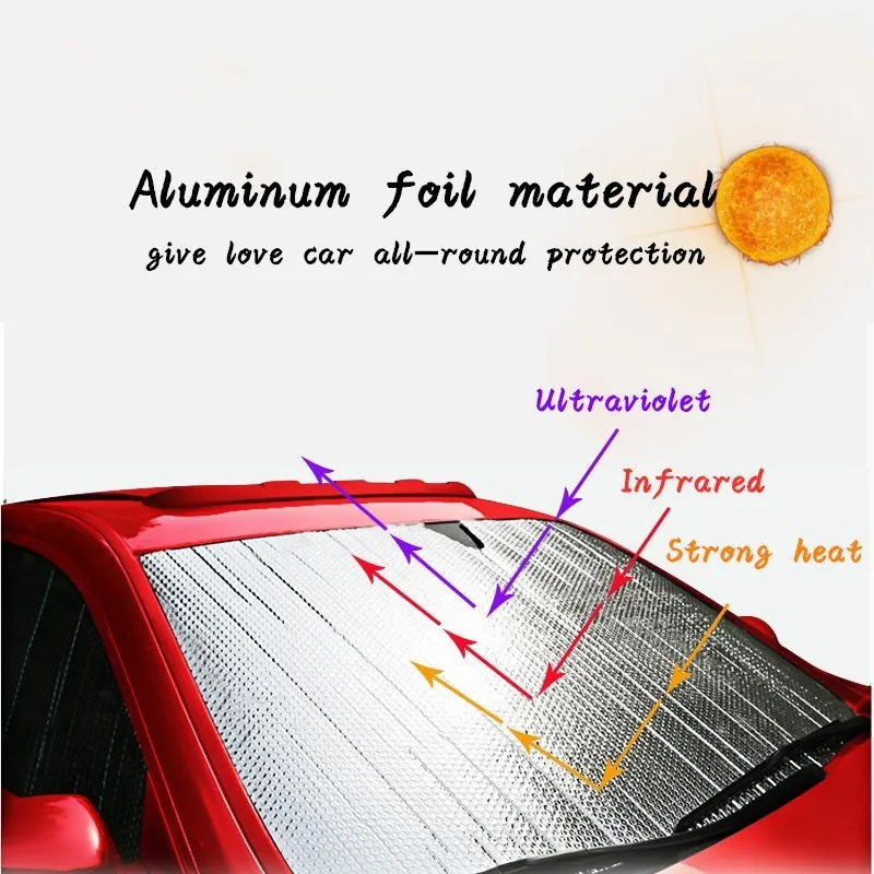 

Автомобильный солнцезащитный чехол для лобового стекла автомобиля солнцезащитный козырек для снега водонепроницаемый защитный чехол для ...