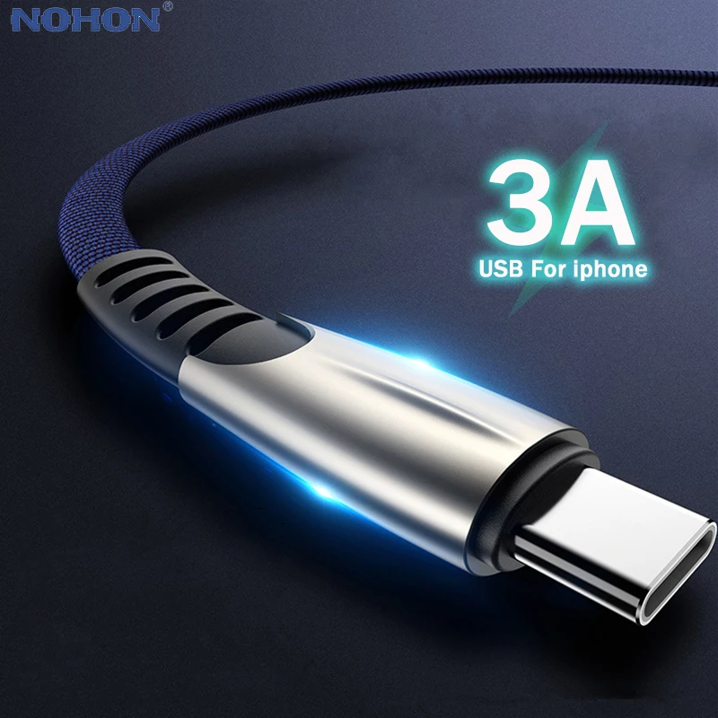 USB Type C кабель для быстрой зарядки 1 2 3 м А Samsung S10 S9 S8 Xiaomi Redmi Huawei мобильный телефон