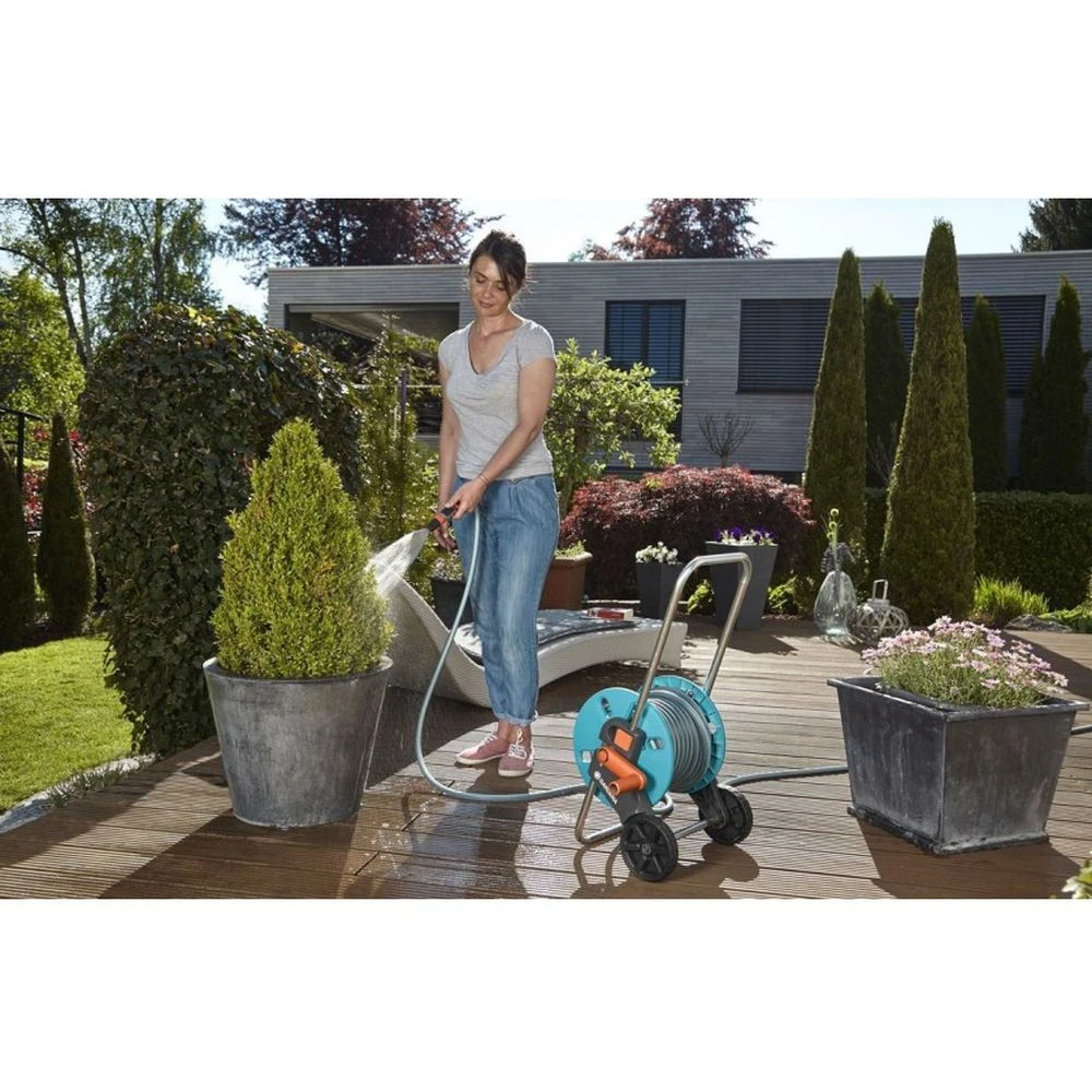 Aquaroll s hose trolley with watering kit garden care household tool | Дом и сад