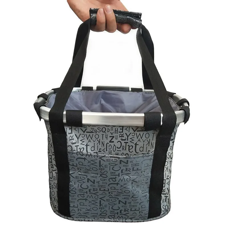 Велосипедная корзина складная переноска для маленьких домашних животных кошек и