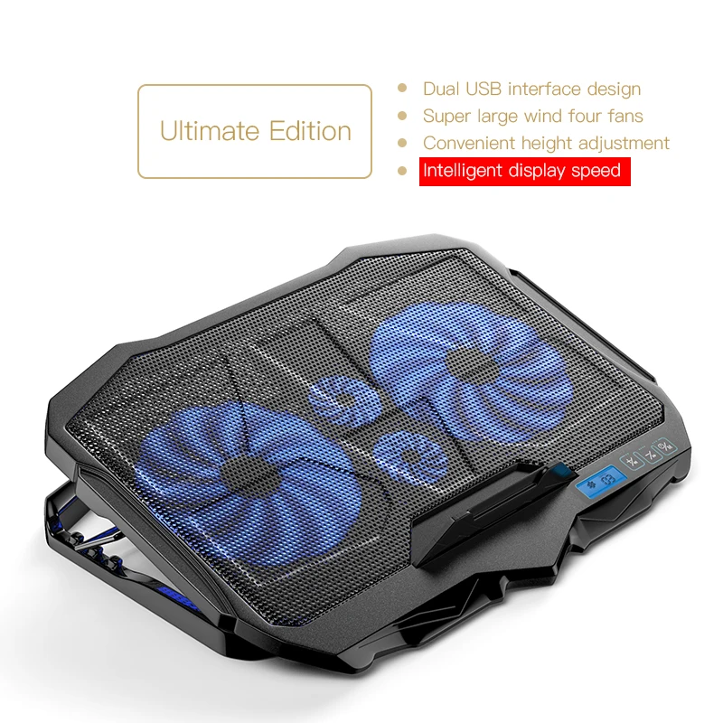 Niye ПК Ноутбук игровой подставка держатель кулер четыре вентилятора охлаждения USB