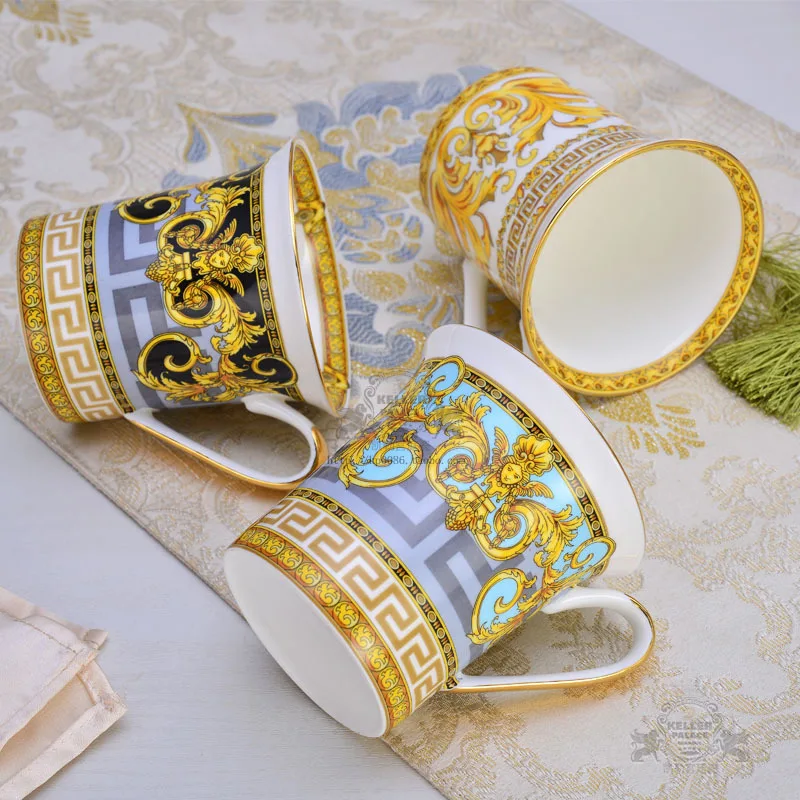 

European-style Ceramic Cup Tea Cup Water Cup Tea Bone China Mug Milk Cup Coffee Cup