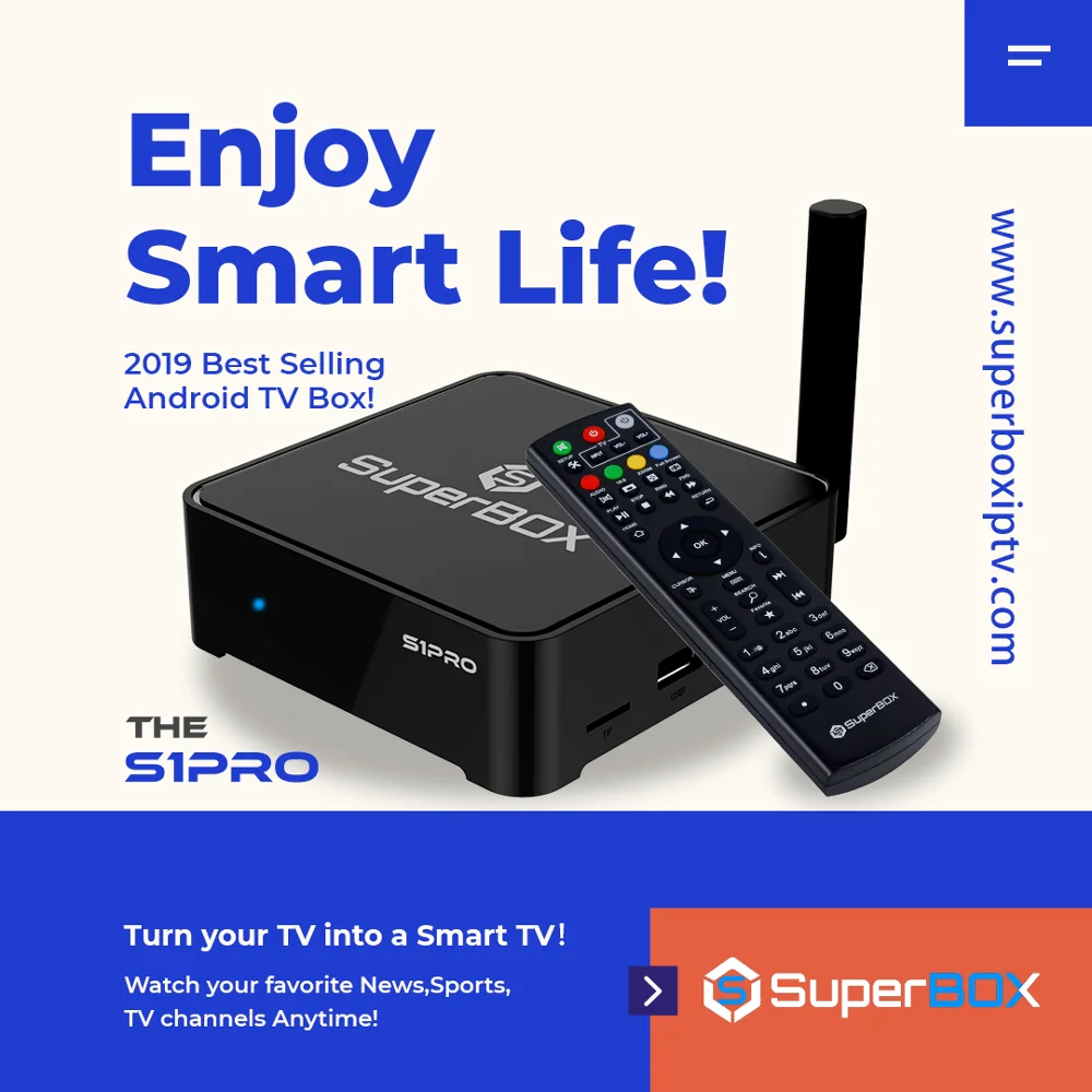 Super Box S1pro лучшая ТВ коробка для Северной Америки с Live TV VOD фильмы Android 7 0