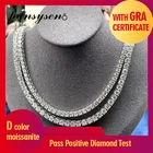 Женское колье из серебра 100% пробы, 3 мм, 4 мм