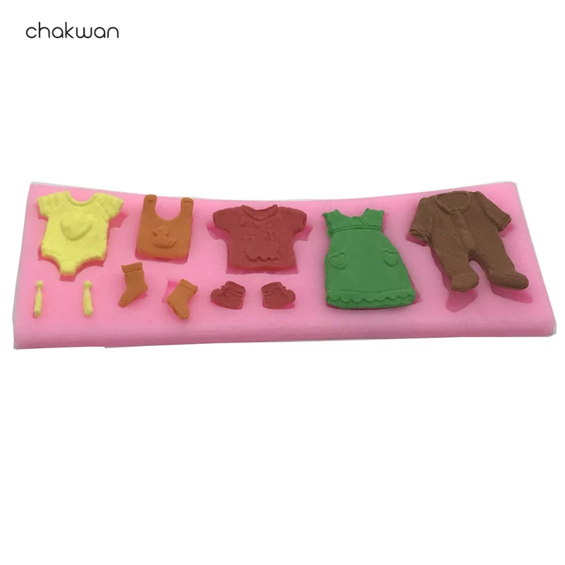 DIY Детская одежда для дня рождения 3D силиконовая форма выпечки кухонная