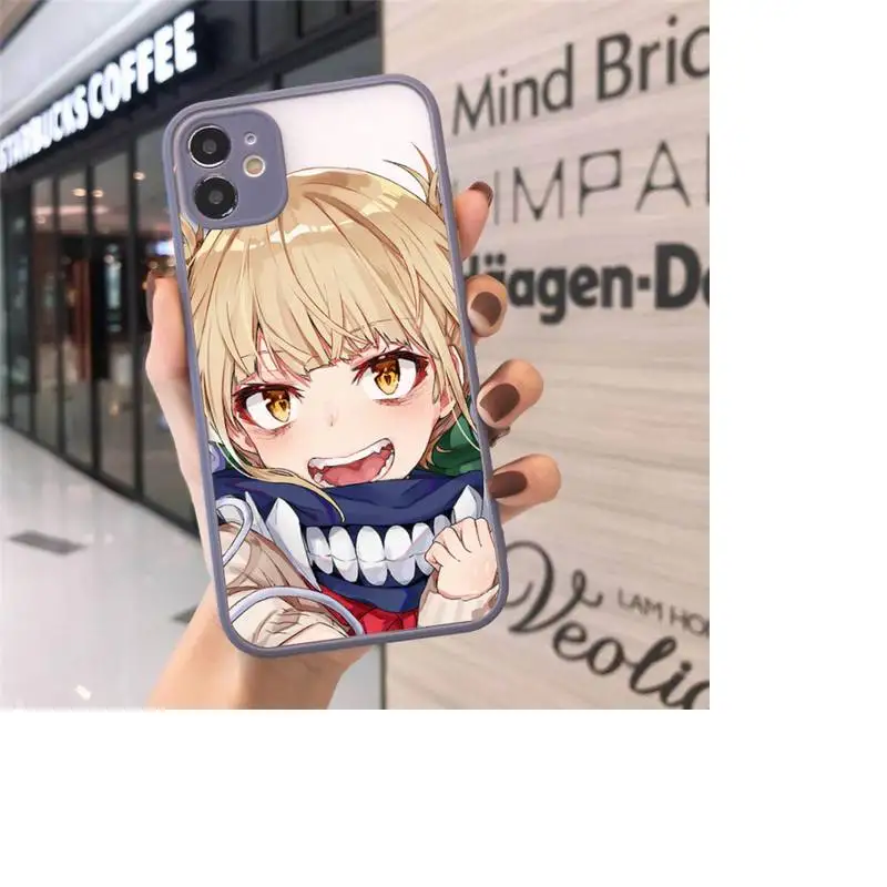 

Himiko Toga My hero academia anime Phone Case matte transparent For iphone 7 8 11 12 plus mini x xs xr pro max cover