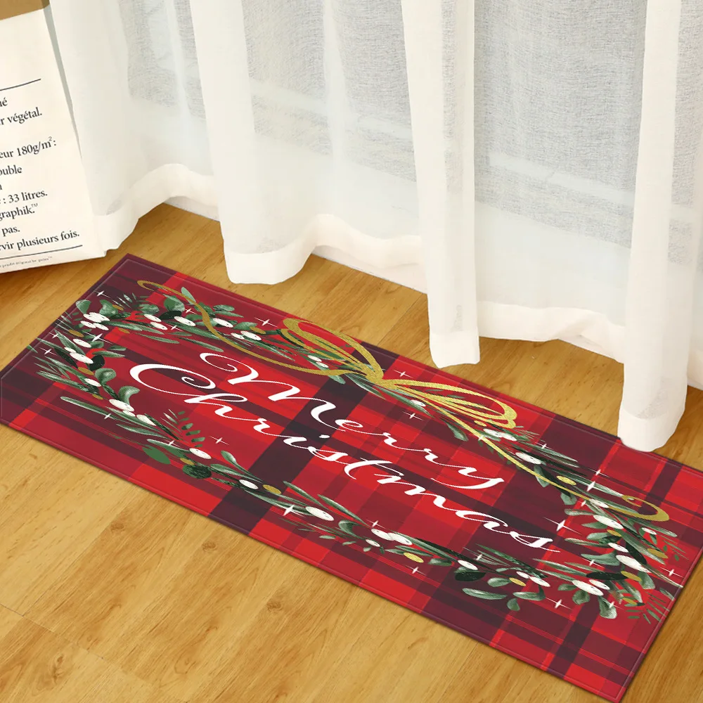 Коврик для кухни Придверный коврик Рождественское украшение дома искусственные