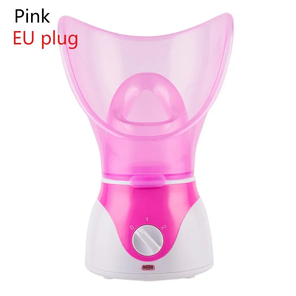 Pink EU Plug 1 шт. лицевой спа паровой аппарат для лица нано горячий ионный опрыскиватель косметологический аппарат для лица спа паровой аппарат для лица паровой косметологический аппарат Ион Spra - Цвет: Pink EU Plug