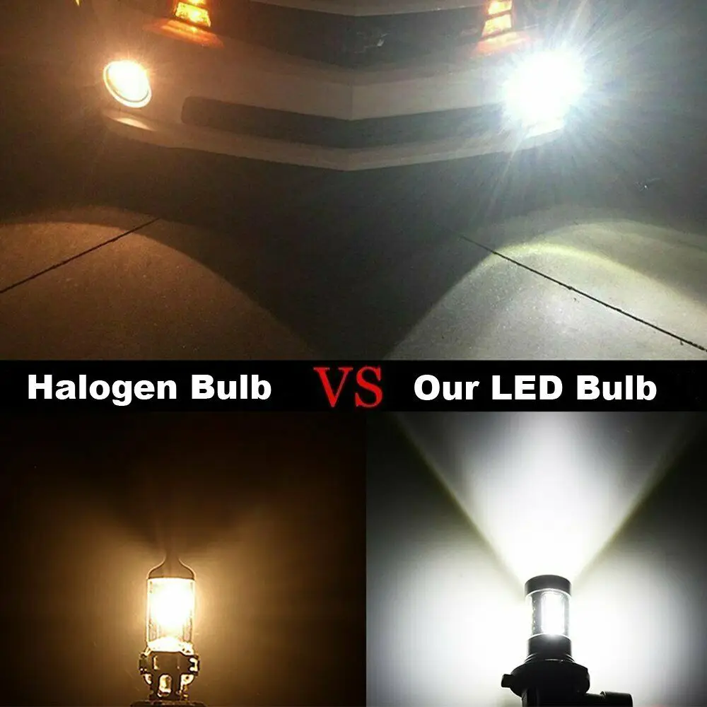 1 пара 9140 9145 H10 светодиодный 9005 W CREE 100 K белые противотумансветильник фары Дневные