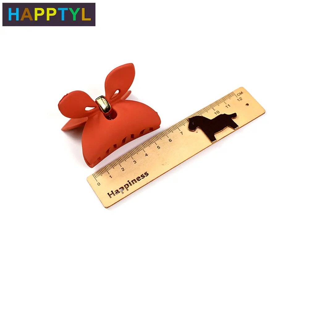 HAPPTYL 1 шт. женские нескользящие зажимы средней длины пластиковые для волос с