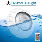 Подводный светильник для бассейна, 12 В, IP68, 7 цветов, 12 Вт, 38 Вт, RGB подводный окружающий свет, с беспроводным дистанционным управлением, настенный светодиодный