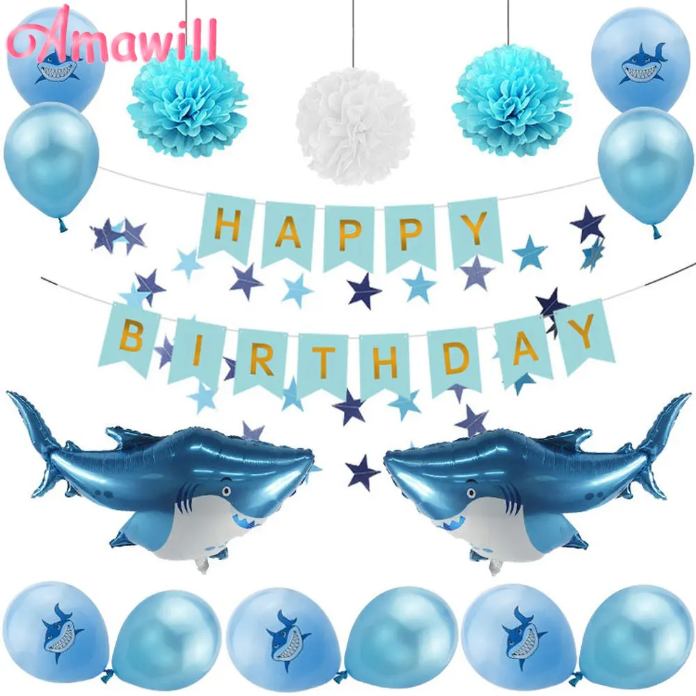 Amawill Shark украшение для торта на день рождения тему &quotЛошадки карусели&quot