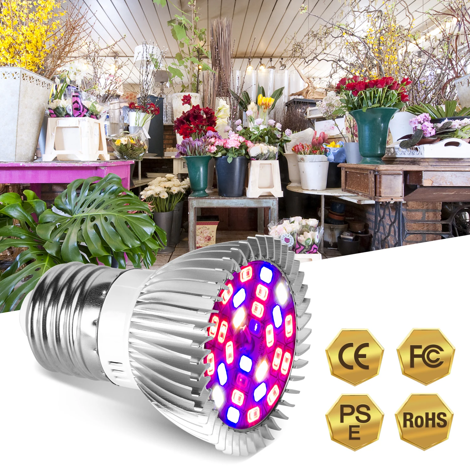 

Светодиодный Grow светильник полный спектр 78 светодиодный s 120 светодиодный s 150 светодиодный s E27 светодиодный растет лампы для Крытый гидропо...