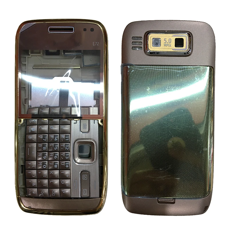 

Полный Мобильный телефон Корпус для Nokia E72, полный корпус, задняя крышка, средняя рамка, передняя рамка, клавиатура с логотипом