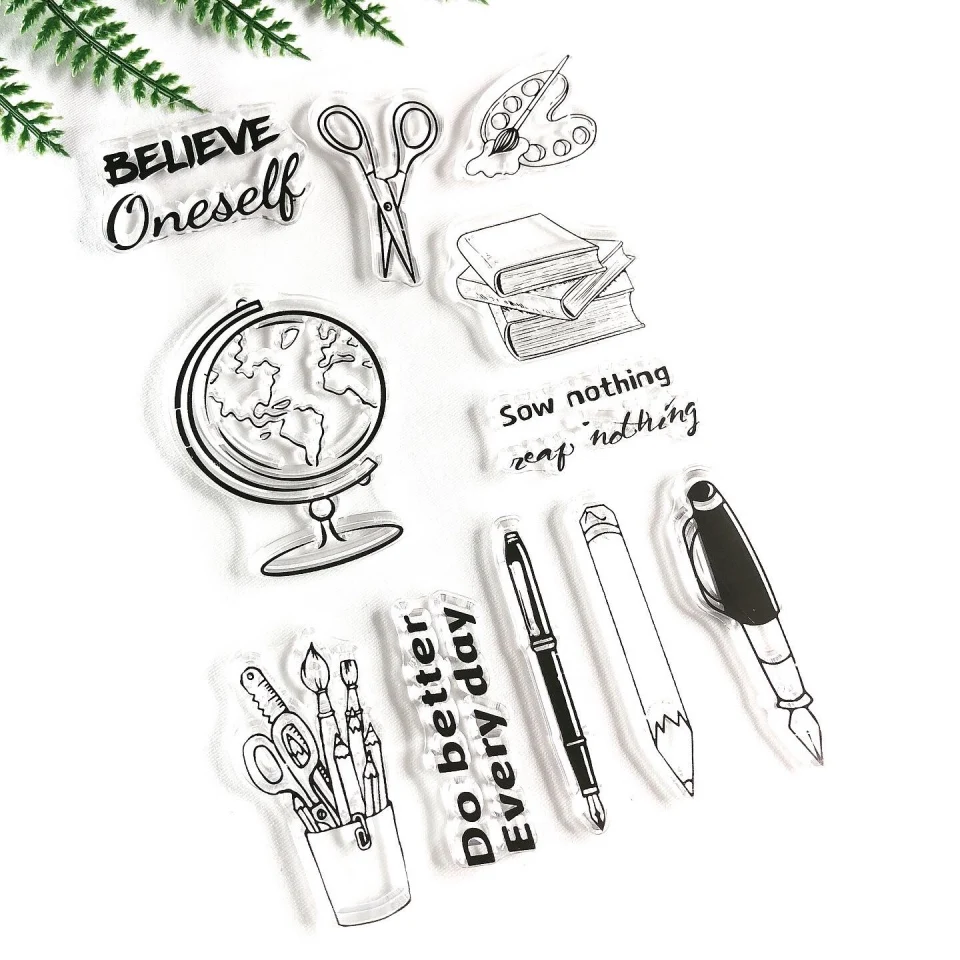 Дневник делать лучше каждый день прозрачное Силиконовое уплотнение штампа для DIY