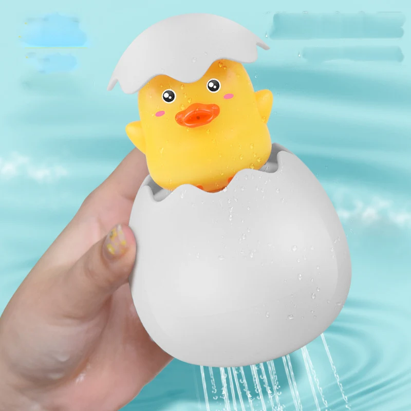 

Bath Toys Sprinkle Water Little Duck Baby Rain Clouds Sprinkle Water Penguin Eggs Children's Water Bath Toys Sprinkle Water Eggs