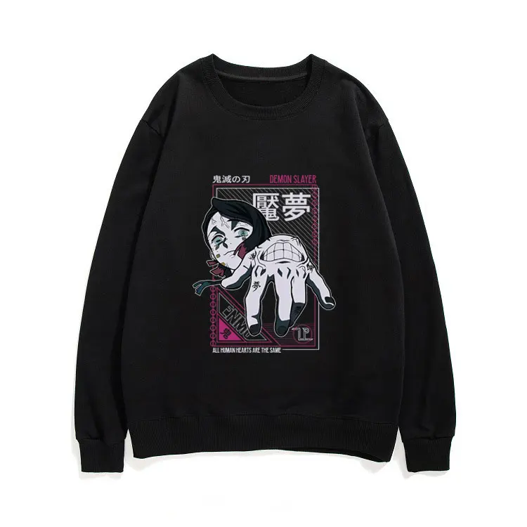 

Anime New Demon Slayer Enmu Graphics Print Sweatshirts Men Women Fashion Casual Pullover Tops Man Woman Oversized EU Sweatshirt