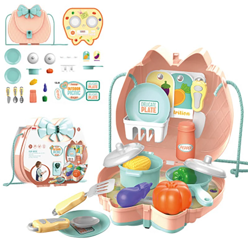 

Baby Girl Beauty Toy Makeup Box Set Doctor Tableware Pretend Play House Toys Suitcase Travel Fashion Creative Toy Set