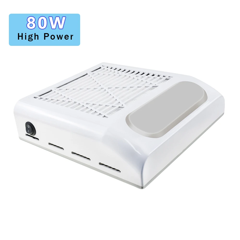 

80//60/40W High Power Nail Vacuum Cleaner Strong Suction Removable for Cleaning Cleaner Nail Dust For Nail Art Equipment