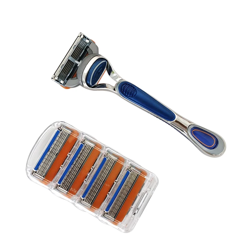 Бритвенные лезвия для станка Gillette 5 слойные бритвы Proglide/Fusion 4 шт. в
