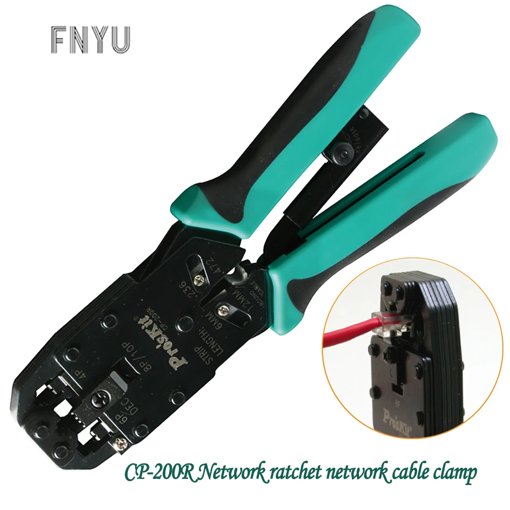 CP-200R AMP профессиональные обжимные плоскогубцы 4 в 1 сетевой храповик Обжимной