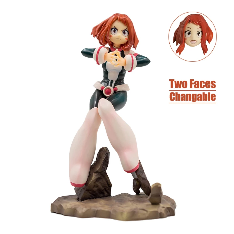 

2 faces OCHACO URARAKA Action Figure Toys My Hero Academia Anime Collectible Figurine