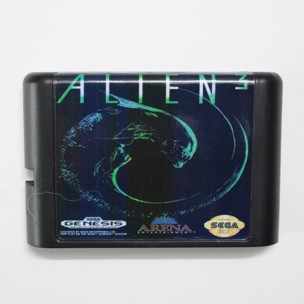 

16-битная игровая карта Alien 3 MD для Sega Mega Drive для Genesis