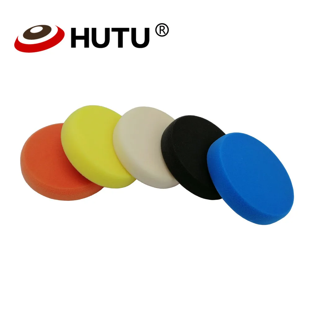 Polishing Sponge Pad 5 Inch Pads Car Accessories with Hook and Loop Waxing for Polisher | Автомобили и мотоциклы
