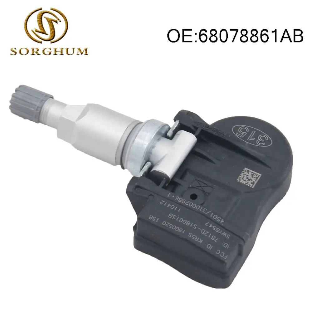 

1 шт. 68078861AB датчики давления в шинах TPMS 315 МГц подходит для Mopar для Dodge для Jeep