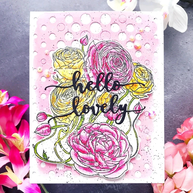 

JC Circle Dot Background Metal Cutting Dies for Scrapbooking Stencil Handmade Tools Paper Card Make Model Craft Mold DIY Decor