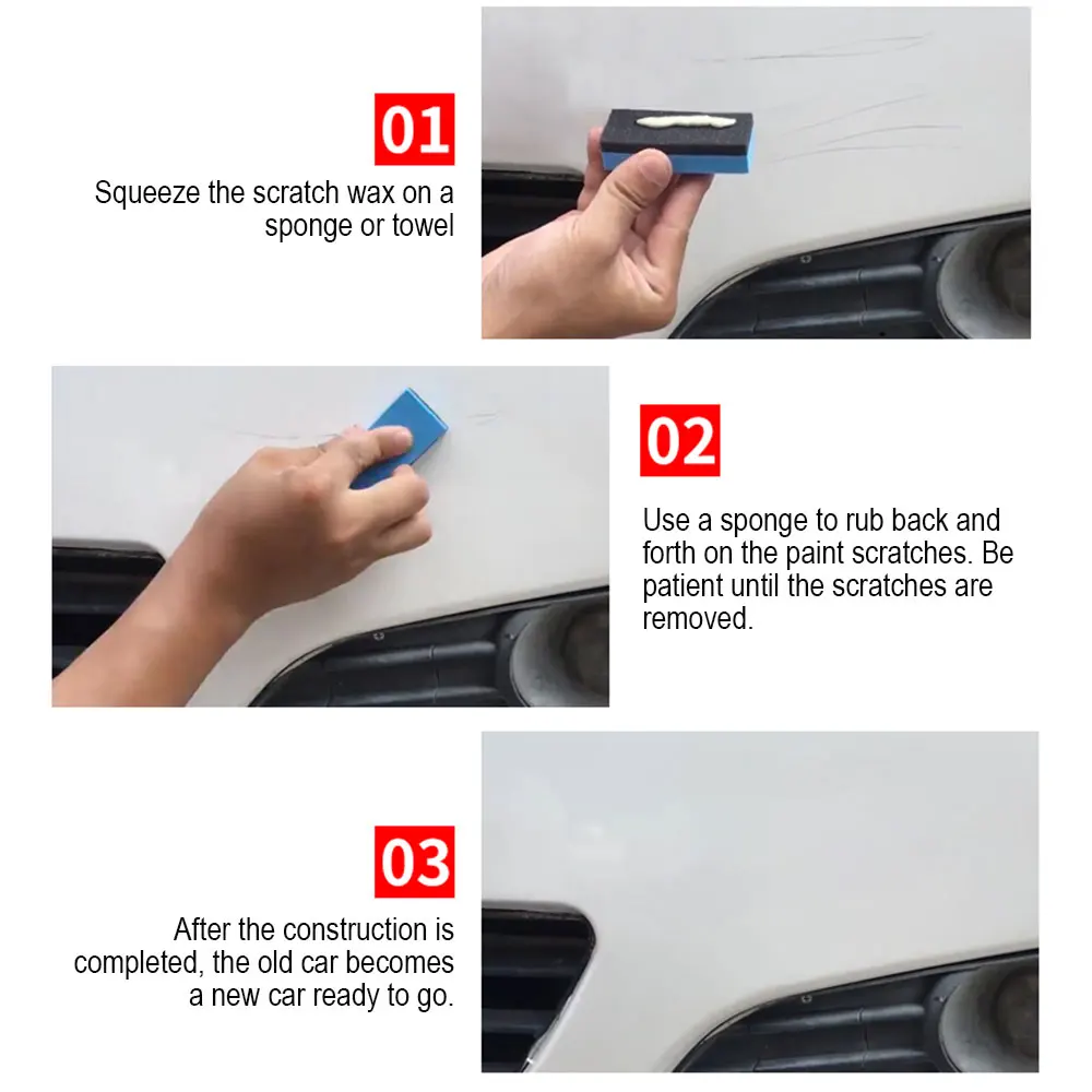 Vehemo 50 мл средство удаления царапин с автомобиля волшебный ластик паста для