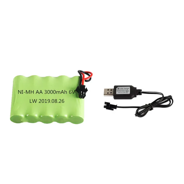 6v 3000mah aa никель металл гидридного