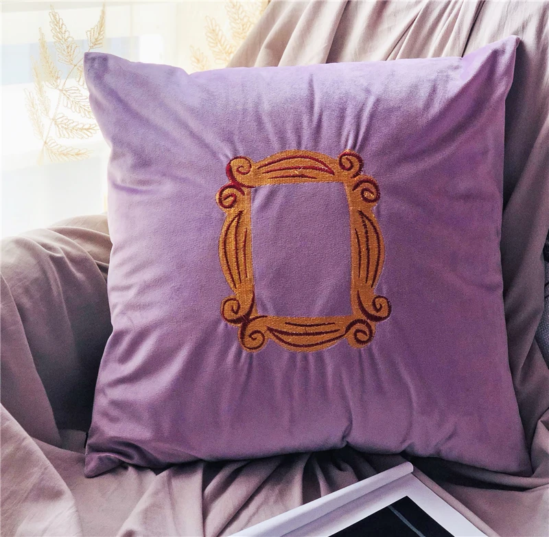 45*45 см ТВ Шоу друзья молния диванная подушка для друзей Моника дверь фоторамка