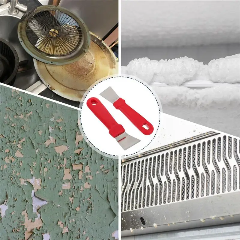 

4PCS Refrigerator Ice Shovel Stainless Steel Ice Removal Shovel Defroster