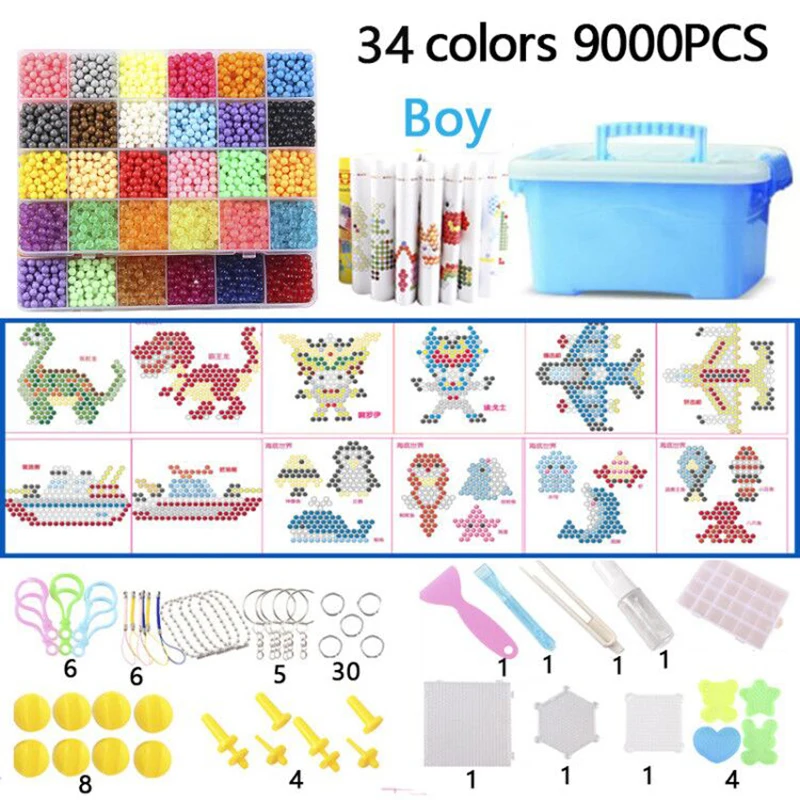 Водяной туман волшебные бусины сделай сам игрушки для детей формы животных пазлы