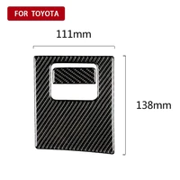 2pcs car interier stickers carbon fiber car main driving storage box handle cover trim sticker for toyota camry 2018 2019