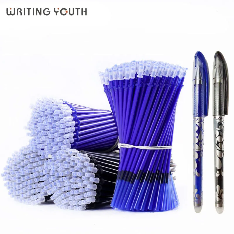 Гелевая ручка 0 5 мм стираемая моющаяся стержень для пополнения синие Черные