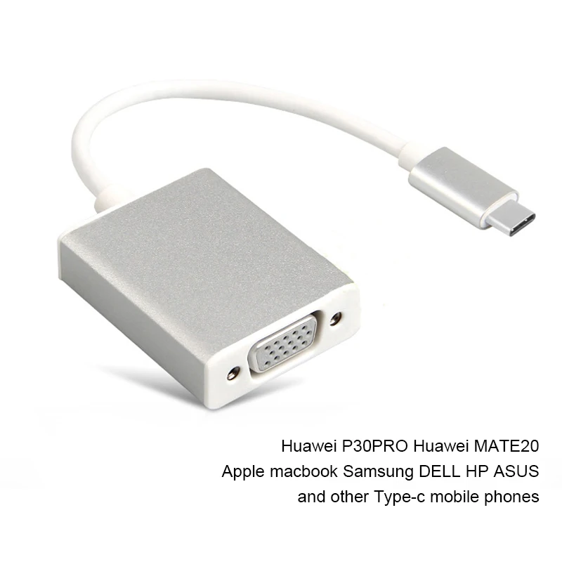 HDMI Usb 3 1 Type C в VGA видео конвертер USB-C 4K мобильный компьютер type-c адаптер для