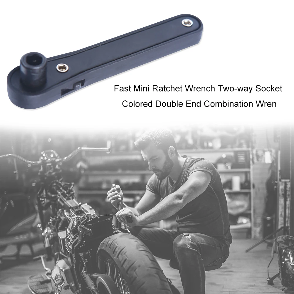 

Mini Rapid Ratchet Wrench 1/4 Screwdriver Hexagon High Torque Single Head Quick Socket Spanner Repairing Toolsc