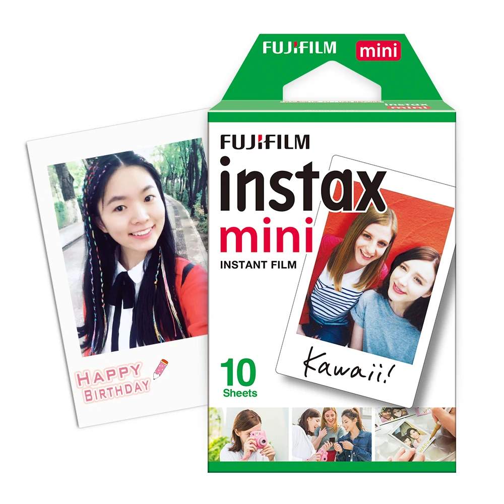 10-60 шт. белая пленка для Fuji Instax Mini 8 9 фильм Цвет Фотобумага для Фотоаппарат моментальной печати Mini 7 s/8/25/90/9 Фотобумага