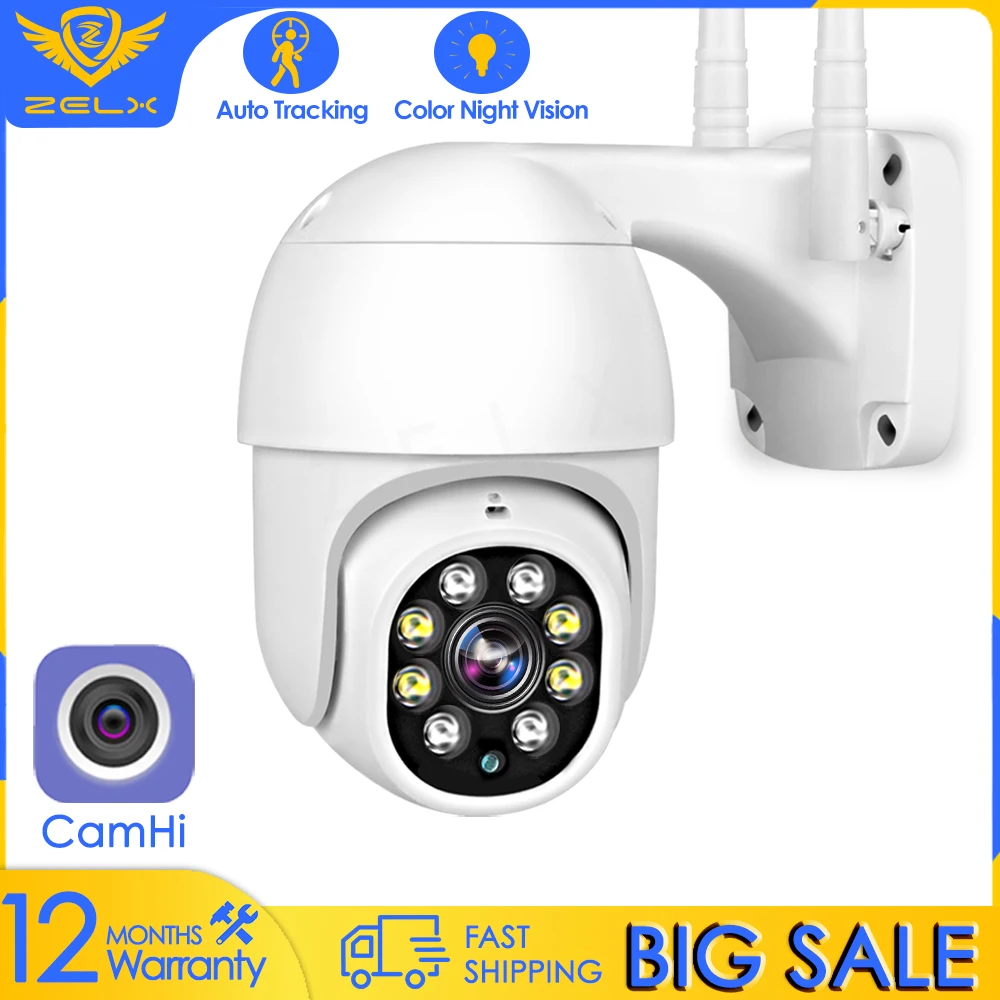 

CamHi WIFI IP-камера 1080P камера видеонаблюдения сигнализация PTZ камера безопасности открытый умный дом 4-кратный зум камера наблюдения