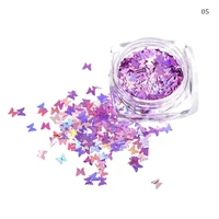 3g sparkly butterfly glitter nail sequins paillette mixed colors nail holographics glitter 3d flakes slices lipgloss base decor