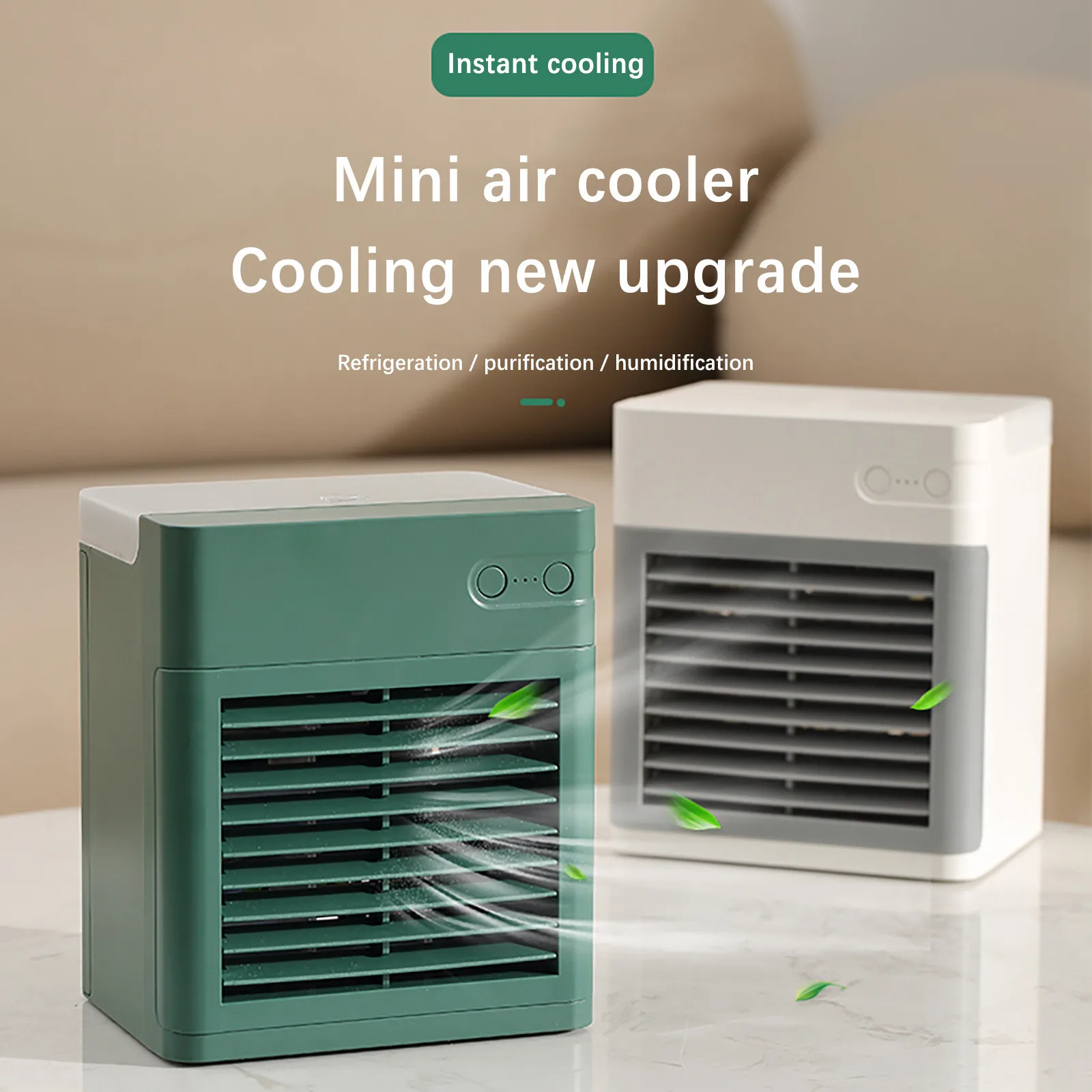 

Desktop Air Conditioner Humidification Cooler Air Cooler Fan Mini USB Water Cooling Fan Humidifier Multifunctional Summer