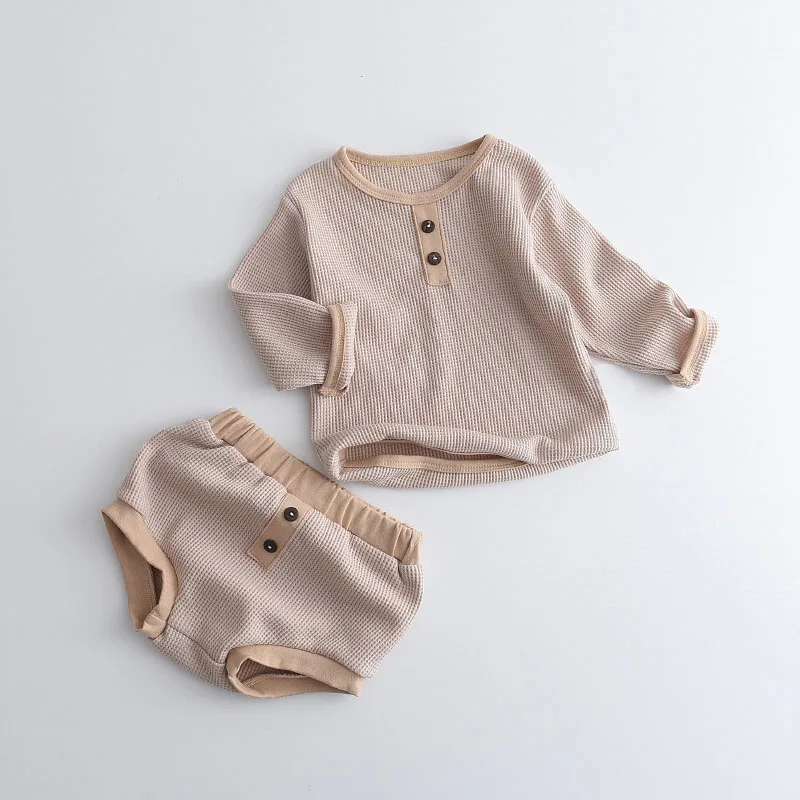Комплект одежды Melario для новорожденных однотонная одежда маленьких девочек Топ